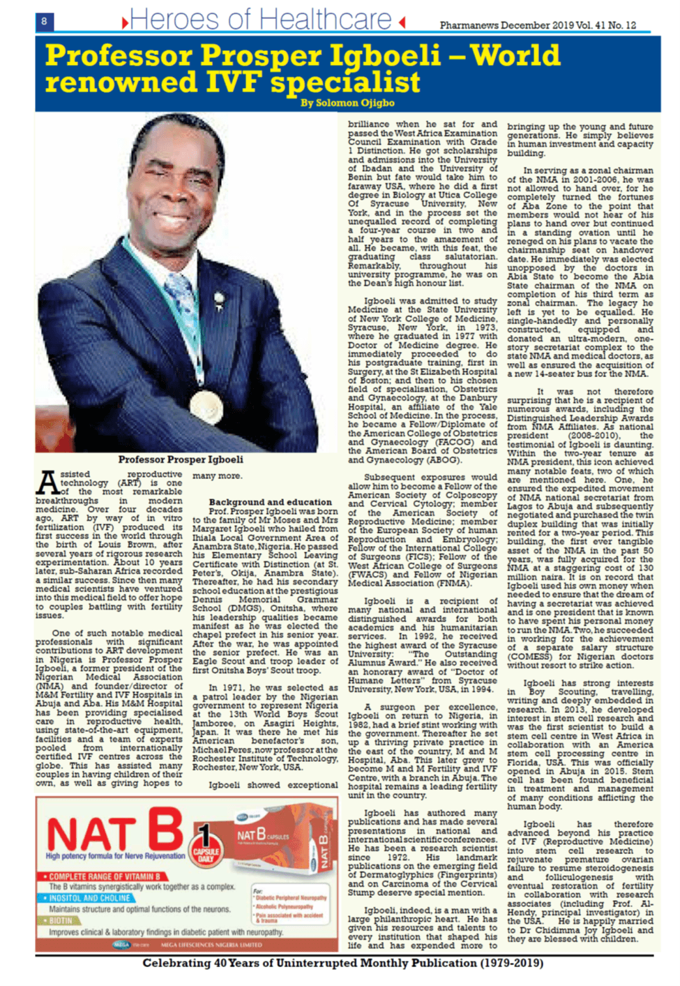 Dr. Prosper Igboeli - Founder and Medical Director